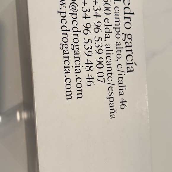 Pedro Garcia “Precious” Black Suede Open-Toe Heels – Size 5.5 US – Pre-Owned - Picture 16 of 16